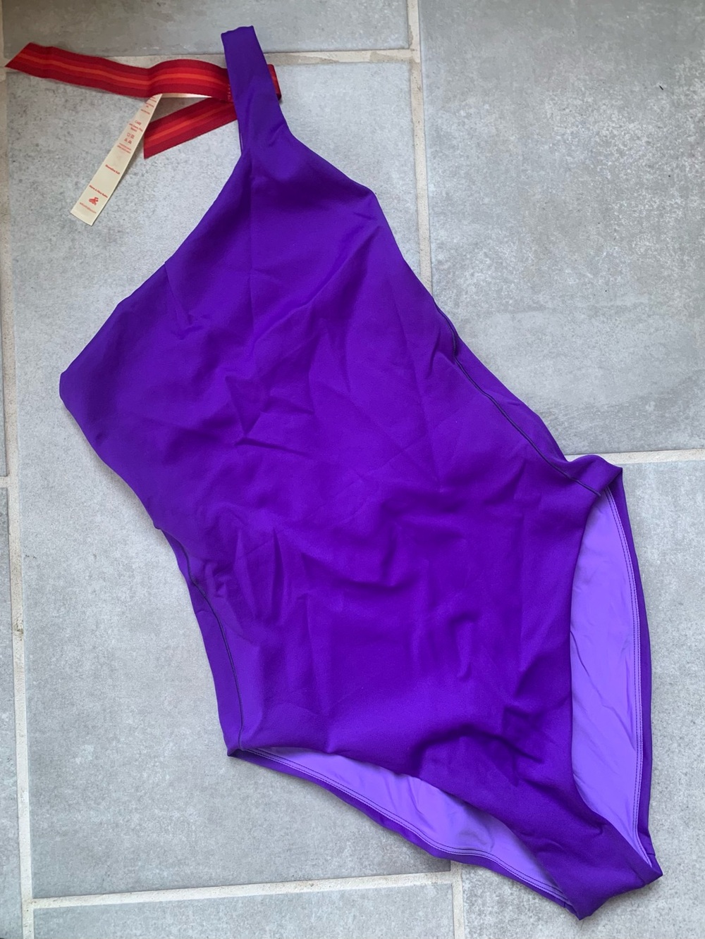 Left On Friday One-Shoulder Violet One-Piece Swimsuit